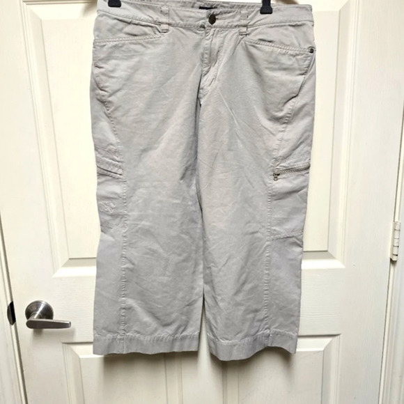 ARC'TERYX Women’s Damen Khaki Cropped Capri Hiking Pants Sz10 - Picture 3 of 15